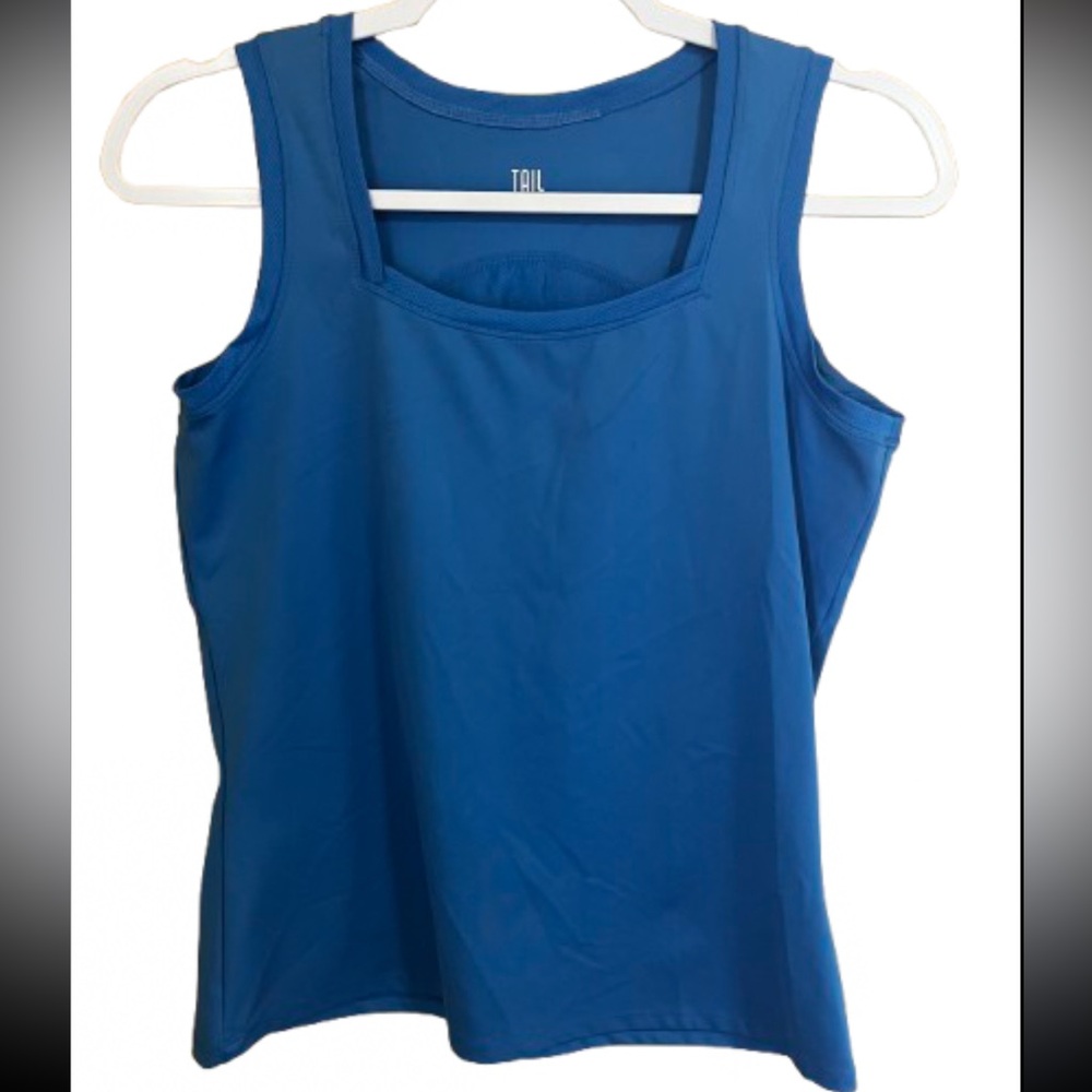 Tail Medium Blue Tank Activewear Golf Sleeveless Preppy Pickleball Tennis